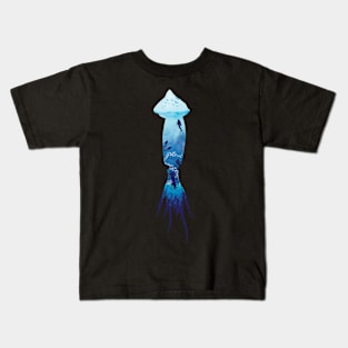 Squid Landscape Kids T-Shirt